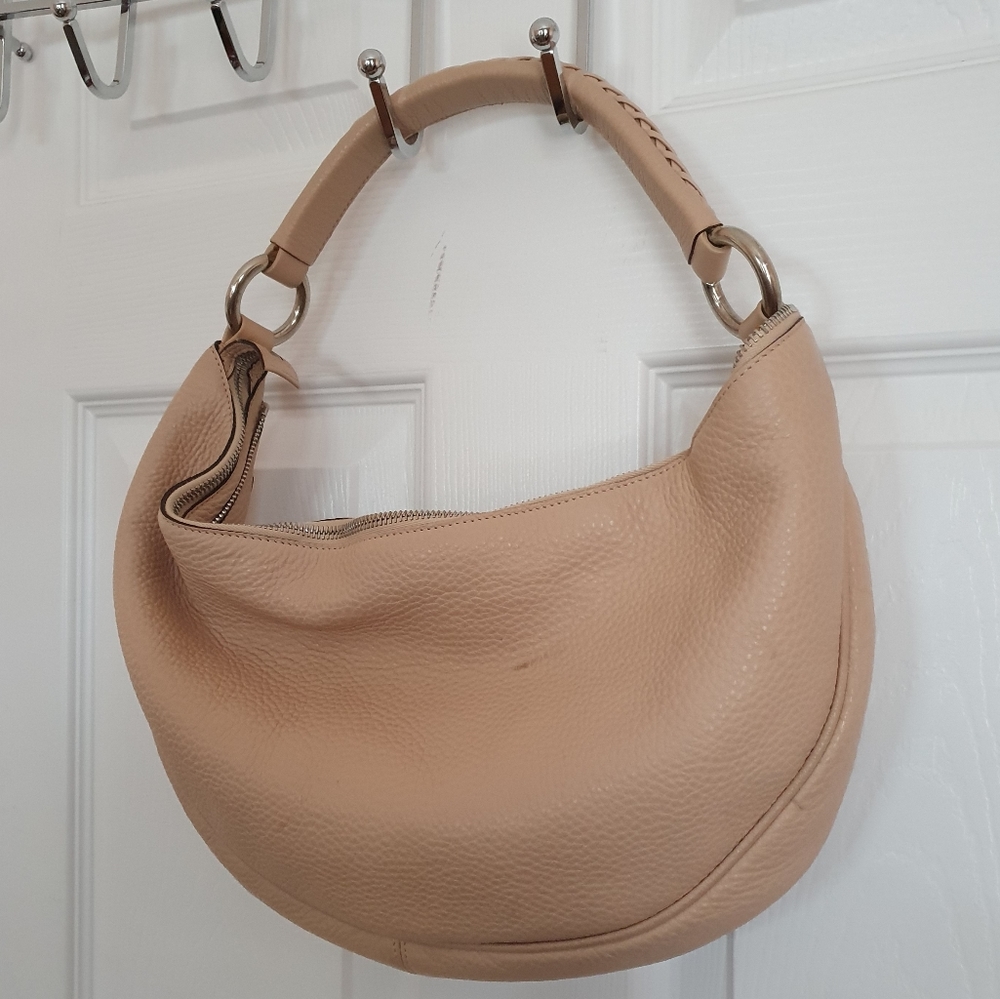 Versace Vintage Beige calfskin grained leather shoulder bag - Picture 3 of 7